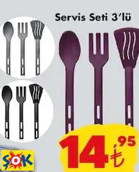 PLASTİK SERVİS SETİ 3'LÜ PLASTİK SERVİS SETİ 3'LÜ
